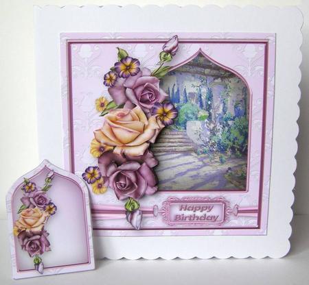 Summer Days Lavender Roses Mini Kit by Margaret McCartney