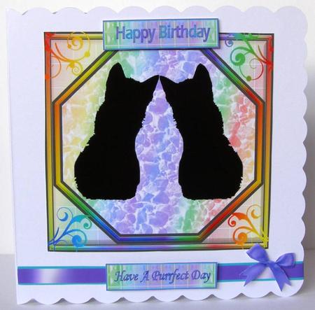 Cat Silhouette Topper by Margaret McCartney