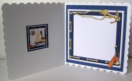 8x8 Lets Go Sailing Insert Plate by Margaret McCartney