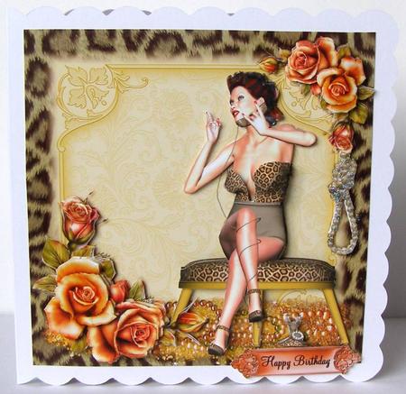 50's Style Pin Up Girl a Chat a Day! Mini Kit by Margaret McCartney
