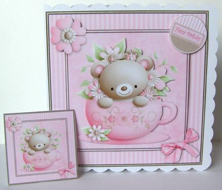 Teacup Bear 8x8 Mini Kit by Margaret McCartney