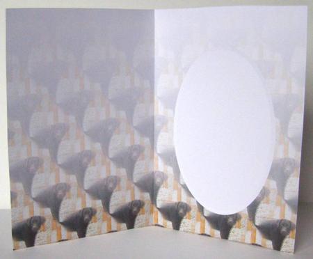 Chocolate Labrador Scene Insert Sheet by Margaret McCartney
