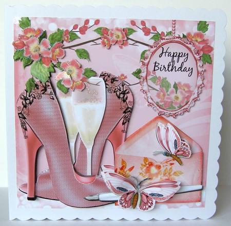 Birthday or Anniversary Shoe and Champagne Kit by Margaret McCartney