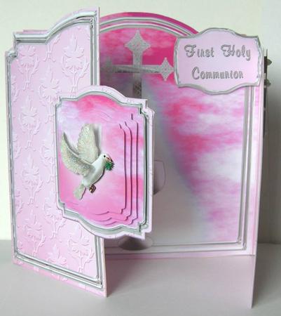 First Communion or Religious Occasion - Pink by Margaret McCartney