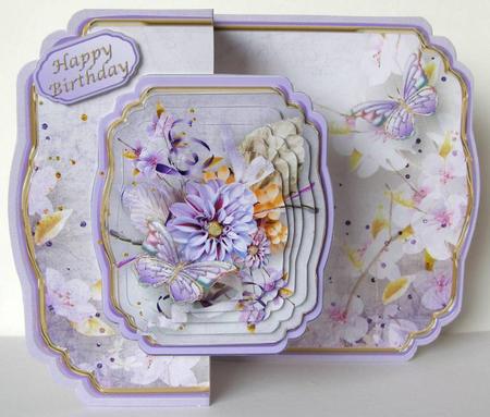 Lilac Flowers Fold Back Mini Kit by Margaret McCartney