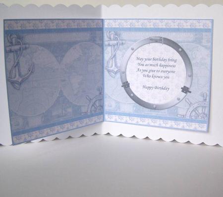 Vintage Fishing Boat Birthday Insert for Cup426696_68 by Margaret McCartney