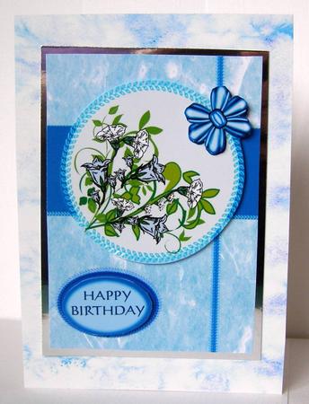 Blue & White Bell Flowers by Margaret McCartney