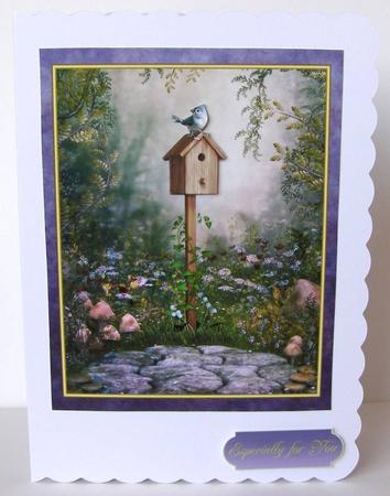 'visiting Friend' Card Topper by Margaret McCartney