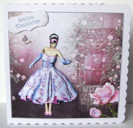 1950's Lady by a Wishing Well Mini Kit by Margaret McCartney