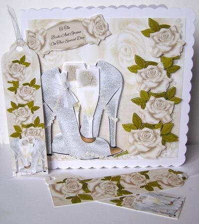 Wedding Anniversary or Other Glamour Shoe Card Kit by Margaret McCartney
