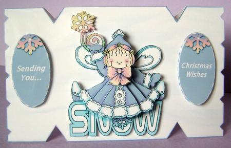Snowgirl Xmas Cracker by Margaret McCartney