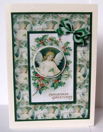 Angel & Holly Quick Card by Margaret McCartney