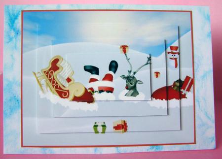 Sorry Santa Christmas Pyramid by Margaret McCartney