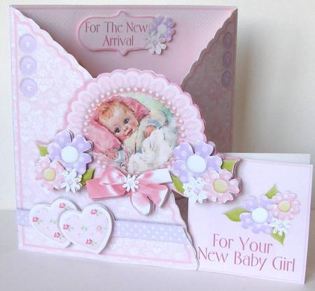 Curved Flap Gatefold Kit - New Baby Girl by Margaret McCartney