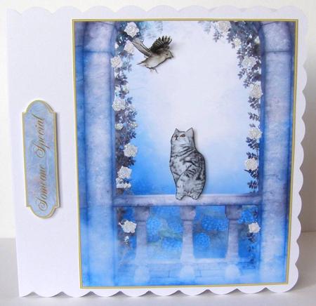 Cute Kitten Card Topper 1 by Margaret McCartney