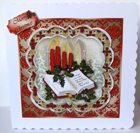 Christmas Bible Triple Layer Card Front Mini Kit by Margaret McCartney