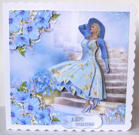1950's Step Into the Blue Lady Mini Kit by Margaret McCartney