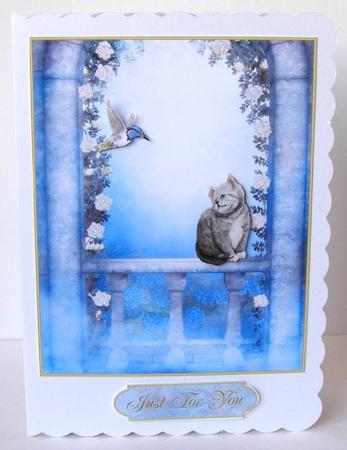 Cute Kitten Card Topper 3 by Margaret McCartney