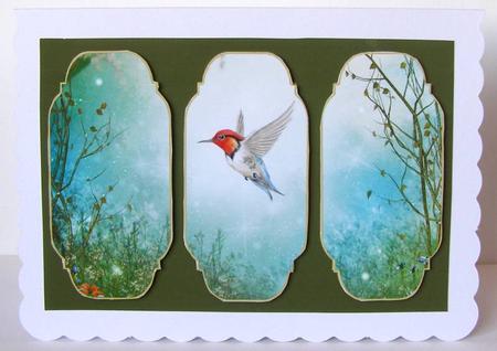 'bird in Flight' Card Topper by Margaret McCartney