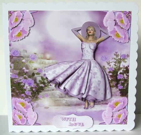 1950's Lilac Moon Lady Mini Kit by Margaret McCartney