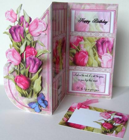 Lovely Tear Drop Card by Margaret McCartney
