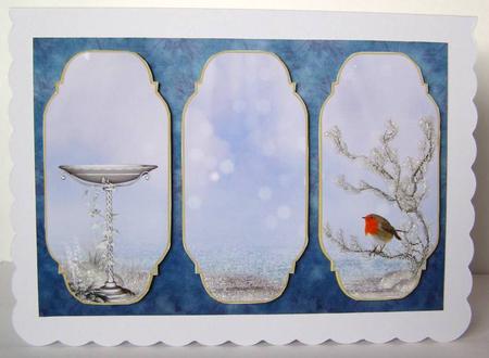 Winter Robin Card Topper by Margaret McCartney