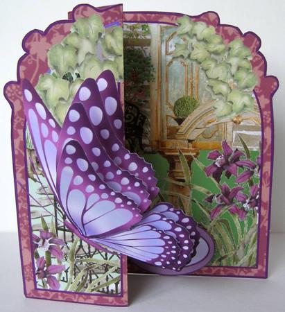 Butterfly Fold Back in the Garden by Margaret McCartney