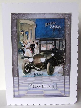 Quick Card Vintage Car by Margaret McCartney