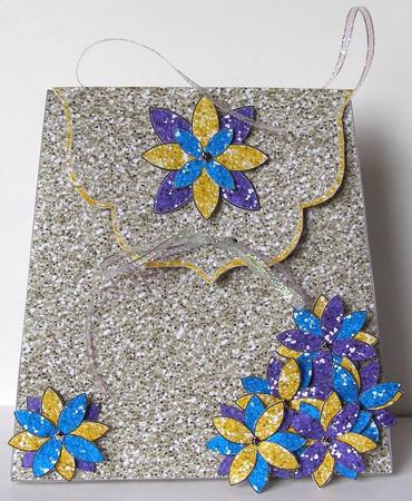Large Gift Handbag - Silver Glitter by Margaret McCartney