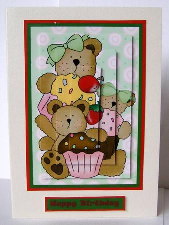 Birthday Cupcake Pyramid by Margaret McCartney