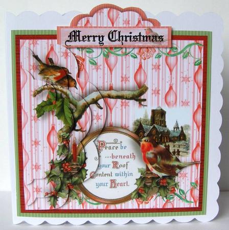 Robin Christmas Card by Margaret McCartney