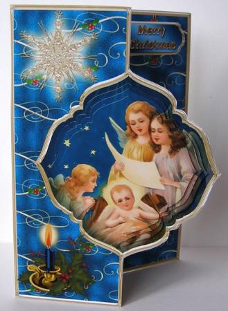 Choir of Angels Offset Fold Card Mini Kit by Margaret McCartney