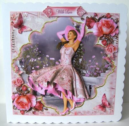 1950's the Arrival Mini Kit Card Front by Margaret McCartney