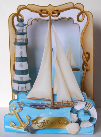 3D Accordian Spring - All at Sea by Margaret McCartney