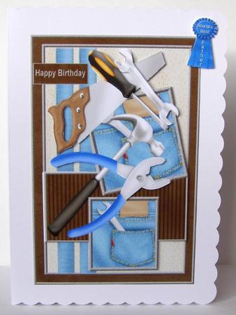 Birthday Male Card by Margaret McCartney