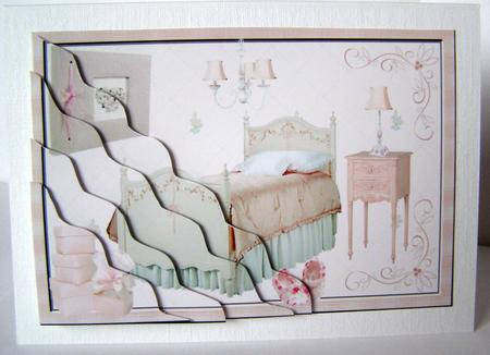 My Pink Room Wavy Corner Stacker by Margaret McCartney