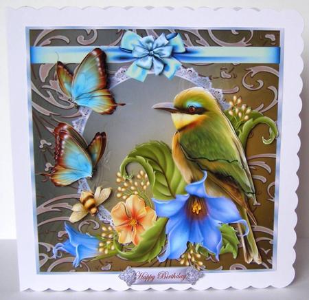 Mini Kit Bird & Butterflies Oriental by Margaret McCartney