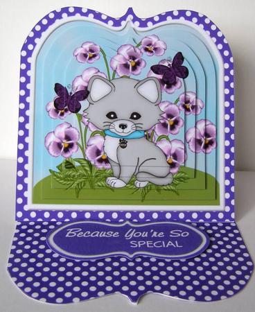 Kitty Among the Pansies by Margaret McCartney