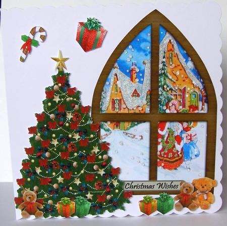 Windows Vintage Christmas by Margaret McCartney
