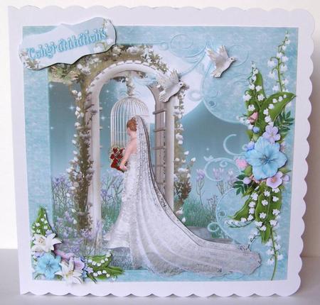 White Roses Magical Bridal Arch Mini Kit by Margaret McCartney