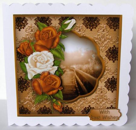 Bridge with Bronze Roses by Margaret McCartney