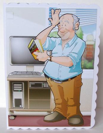 Old P.c. Dude A4 by Margaret McCartney