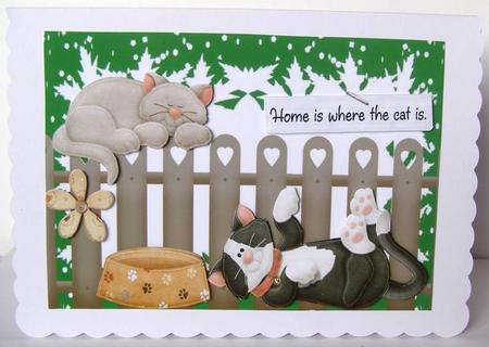 Home is Where the Cat Is, Lazy Cats by Margaret McCartney