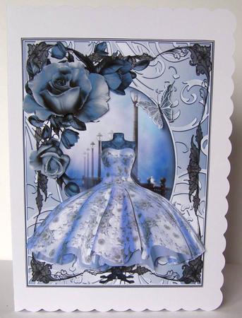Beautiful Blue 1950 Dress Topper by Margaret McCartney