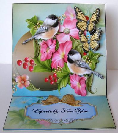 Mini Kit Easel Card Bird Song by Margaret McCartney