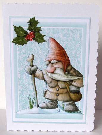 Lovely Christmas Elf A4 by Margaret McCartney
