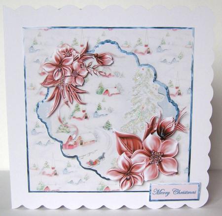 Homeward Sledge Ride Card with Topper by Margaret McCartney