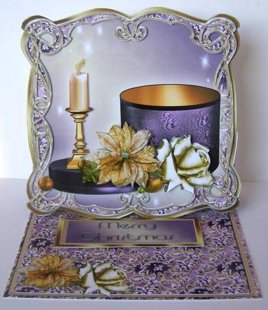 Christmas Gift Box Shaped Easel Card Mini Kit by Margaret McCartney