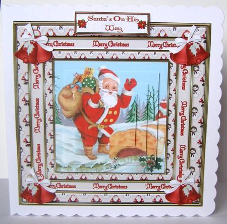 Vintage Christmas 8 x 8ins Mini Kit by Margaret McCartney
