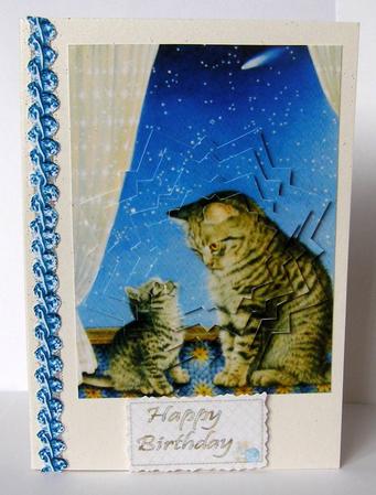 Little Kitten with Mum,star Pyramids by Margaret McCartney